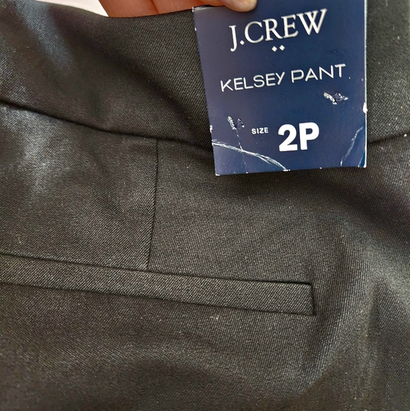 J Crew Petite Womens Size 2P Kelsey Cotton-Blend Flare Pants in Black $98 BG358 - Picture 5 of 9